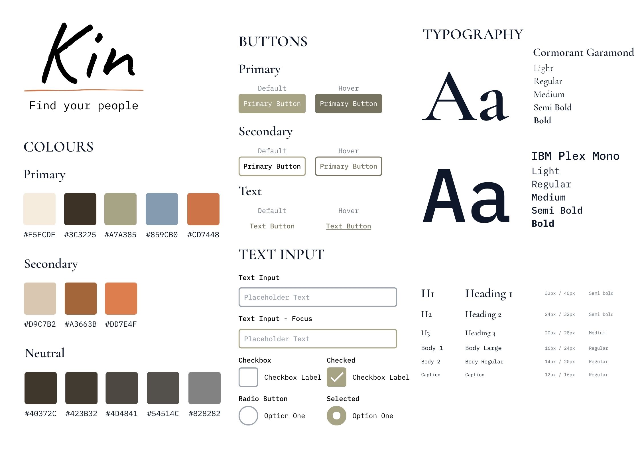 Kin design system